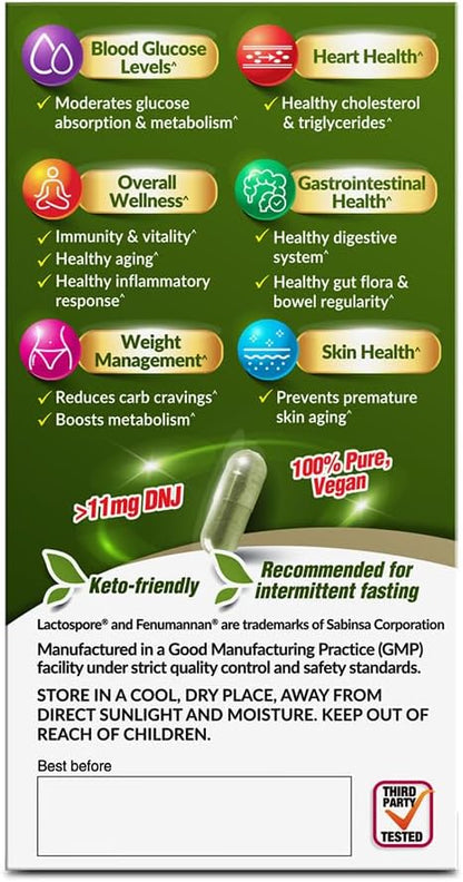 LABO Nutrition Mulbiotic Capsule – Organic Mulberry Leaf Extract with Probiotic & Prebiotic
