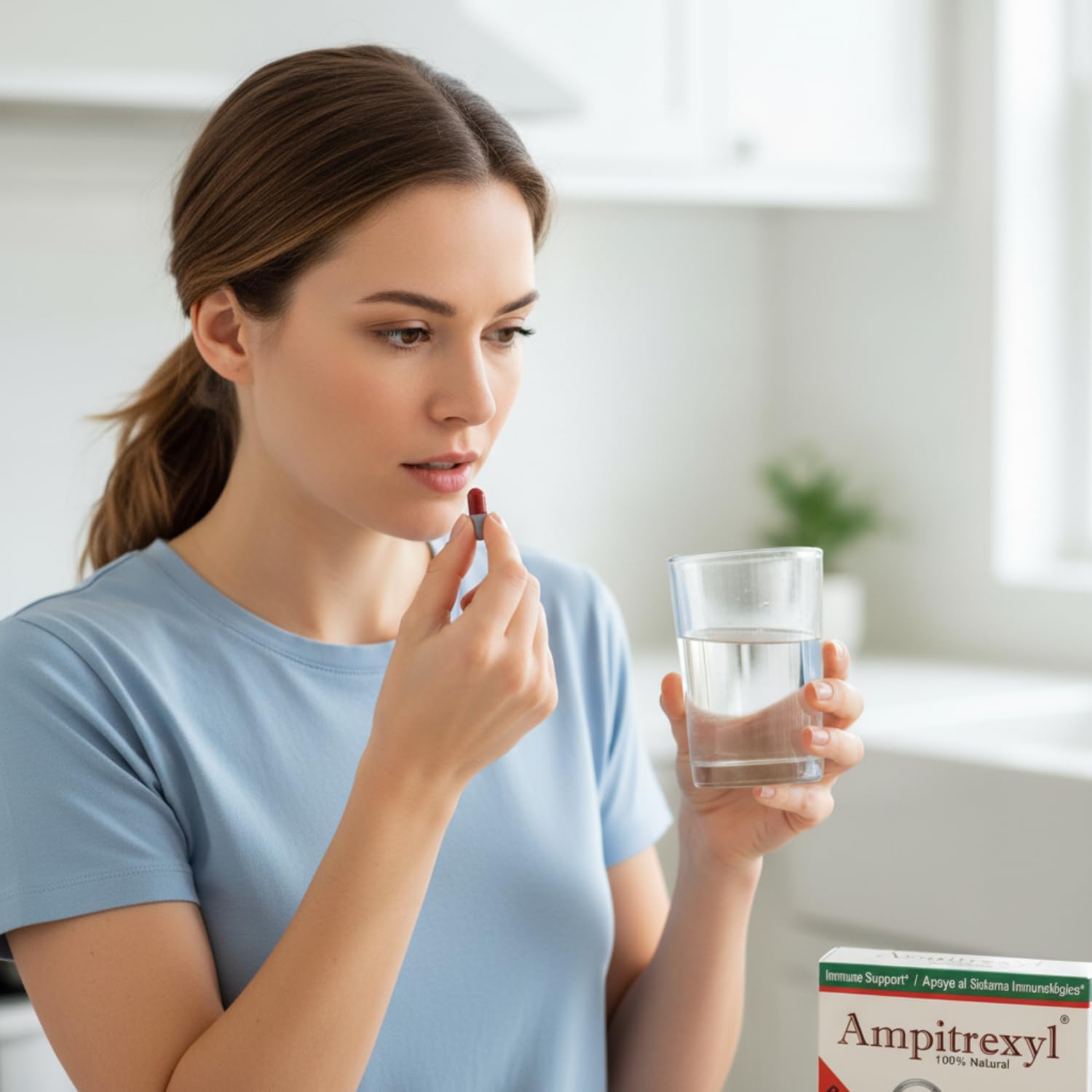 Ampitrexyl 100% Natural Immune Support Formula - 30 Capsules, 500 mg - görsel 7