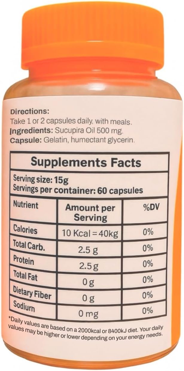 Fitogreen Sucupira Oil (Pterodon emarginatus) 500 mg – 60 Soft gel capsules – Plant Based - görsel 5