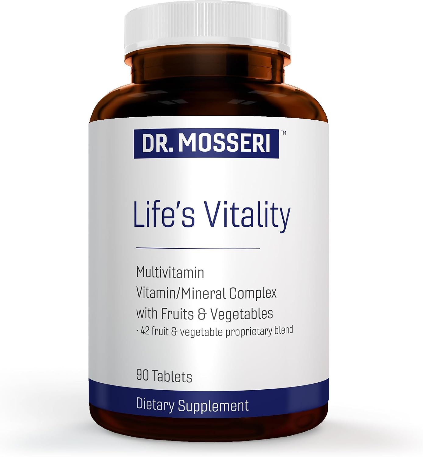 Life's Vitality Vegan Multivitamin – Non-GMO with 42 Fruits & Vegetables and Vitamin D, 90 Tablets - görsel 1