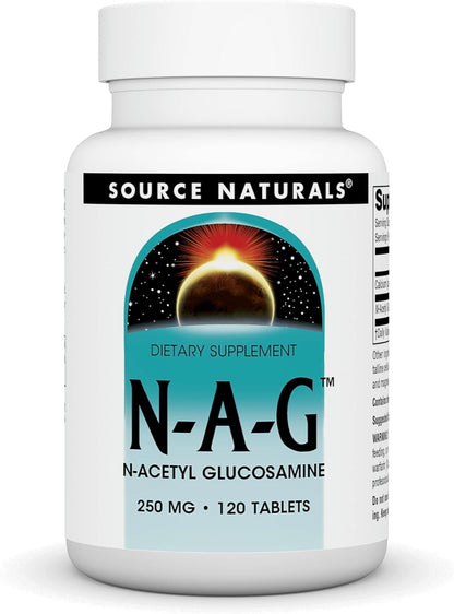 Source Naturals N-A-G, N-Acetyl Glucosamine 250 mg – 60 Tablets