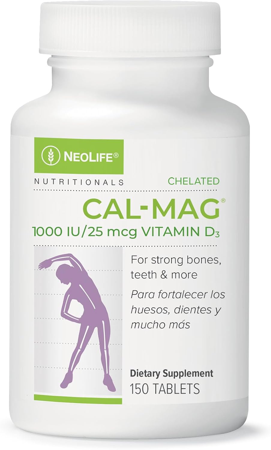 NeoLife Chelated Cal-Mag Tablets with Vitamin D3 – 150 Tablets - görsel 1