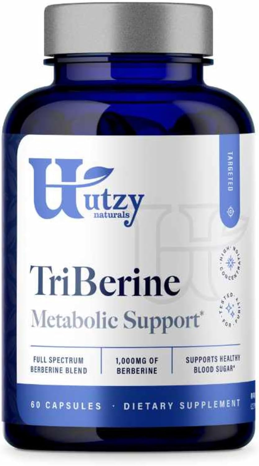 TriBerine – 1000 mg Triple-Source Full Spectrum Berberine Blend, 60 Vegetarian Capsules - görsel 1
