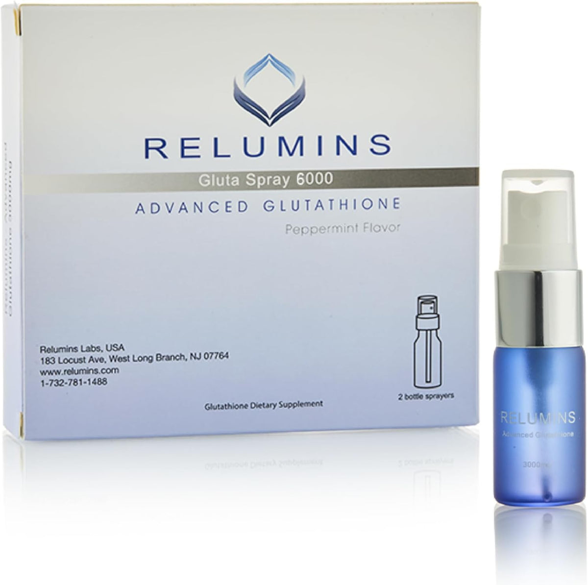 Relumins Highest Dose Sublingual Glutathione Oral Spray – New Advanced Formula 6000mg Plus Zinc - görsel 1