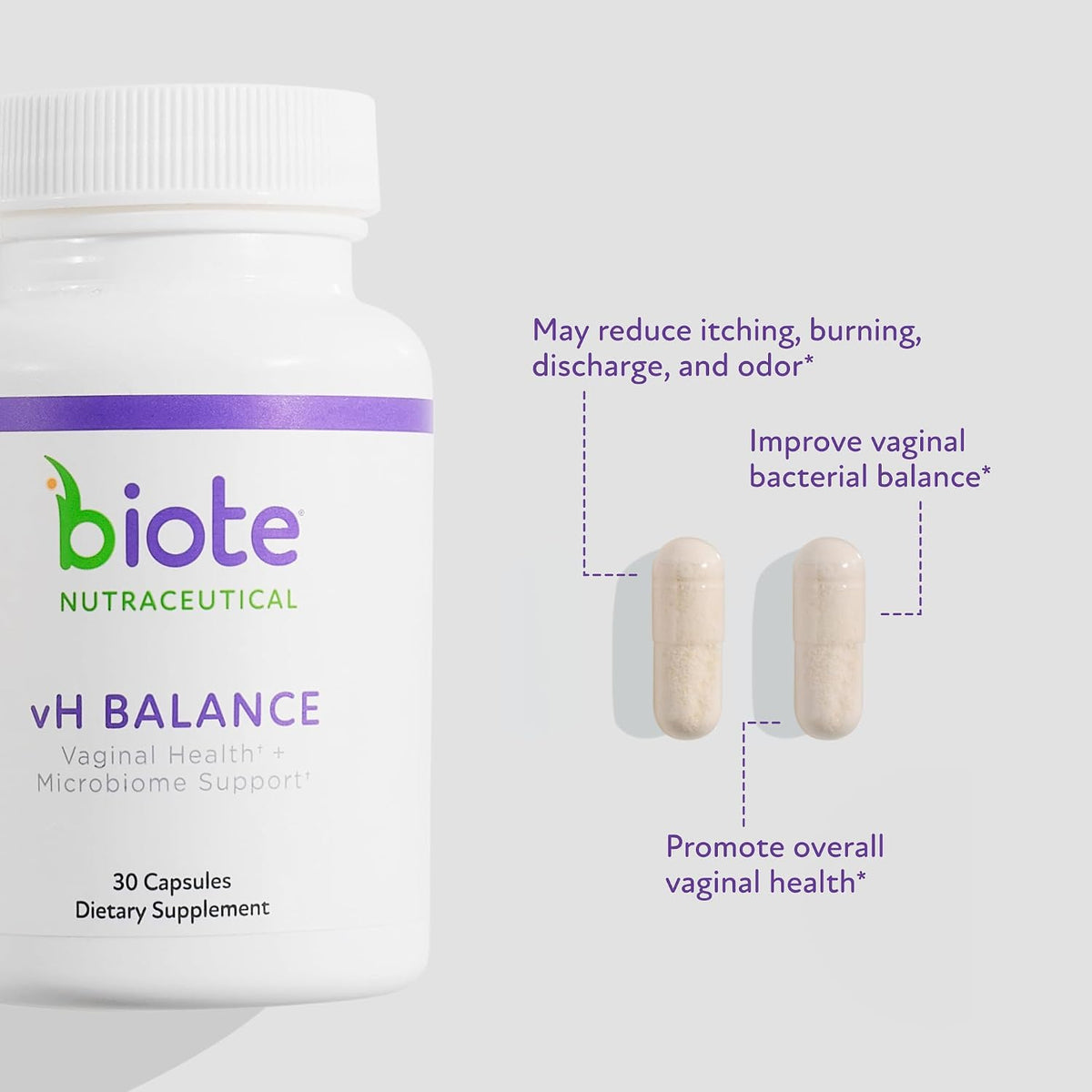 Biote vH Balance - Vaginal Health and Microbiome Support - görsel 2