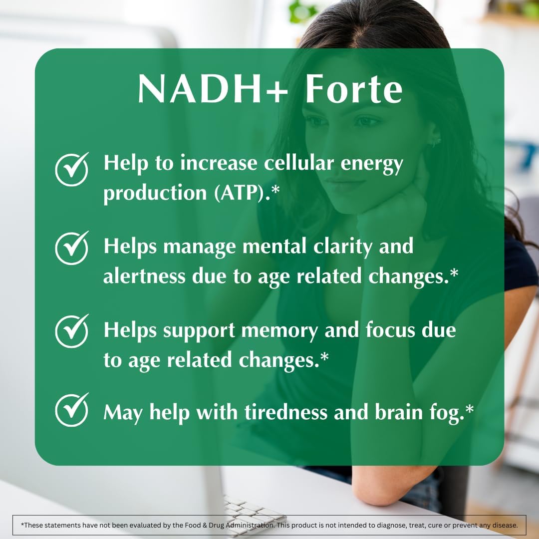 PROVITA NADH+ Forte - Cognitive Support with NADH, CoQ10 & Chlorophyll - görsel 3