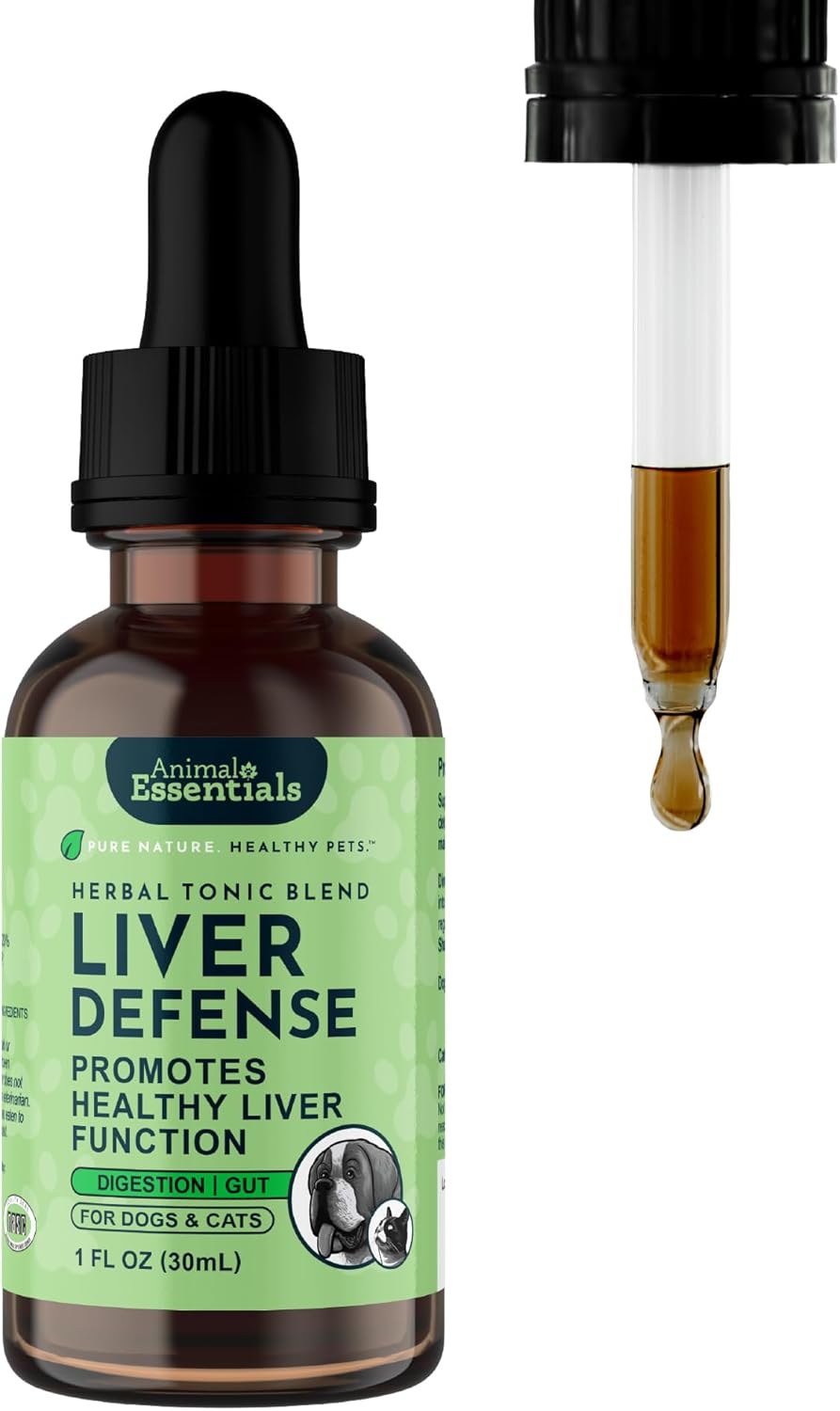 Animal Essentials Liver Defence for Dogs & Cats – Liver Support with Milk Thistle & Dandelion, 59 ml - görsel 9