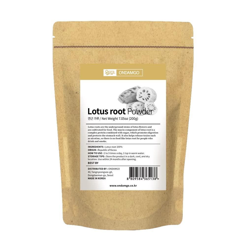 Korean Natural Lotus Root Powder – 200g - görsel 1