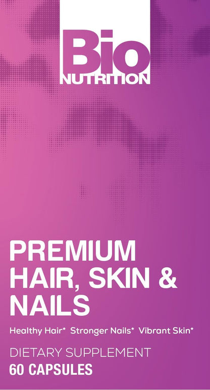 Bio Nutrition Premium Hair, Skin and Nails, 60 Capsules