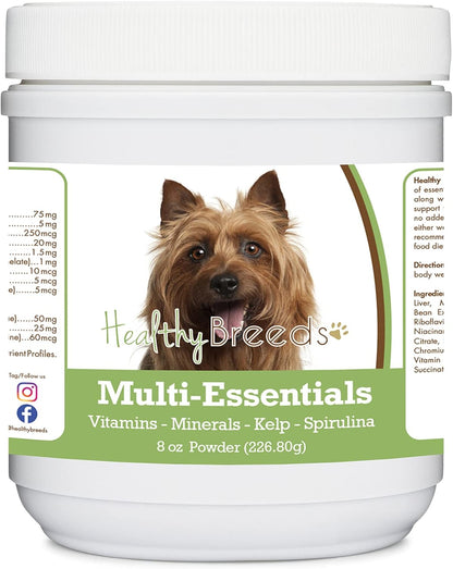 Healthy Breeds Australian Terrier Multi-Essentials Powder for Dogs - An Ideal Supplement of Vitamins, Minerals & Antioxidants - 227 g