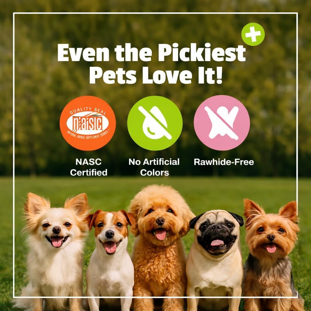 Pet Naturals Daily Probiotic Soft Chews for Dogs, Digestive and Immune Support Supplement, 1 Billion CFU per Chew, Duck Flavour, 60 Count - görsel 9