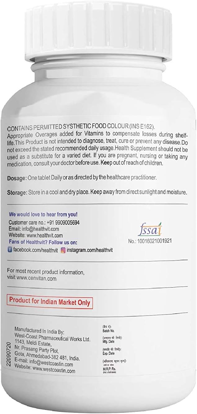 Dharma Healthvit Cenvitan Women's Multivitamin & Multimineral with 26 Nutrients - görsel 3