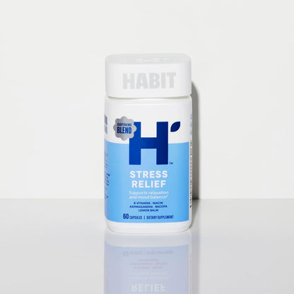 Habit Stress Relief Food Supplement 2 Pack (120 Capsules) - Supports Relaxation & Mood Balance