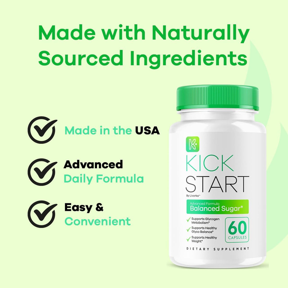 Kick Start Glyco Optimiser Capsules (60 Capsules) - görsel 5