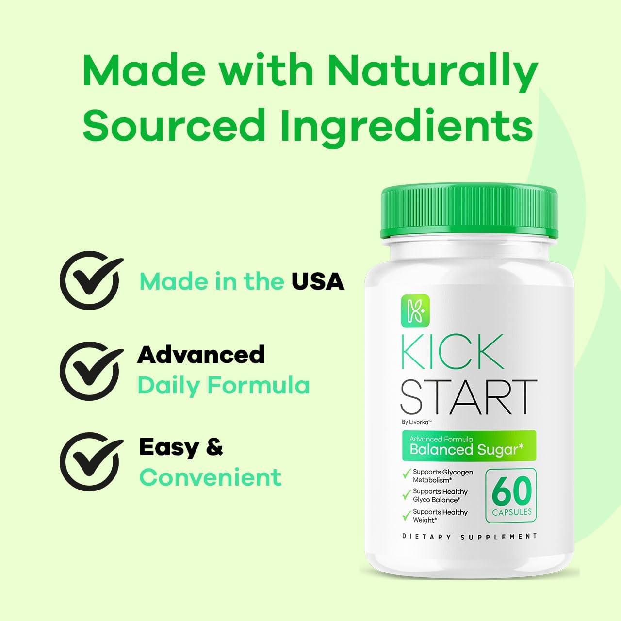 Kick Start Glyco Optimiser Capsules (60 Capsules) - görsel 5