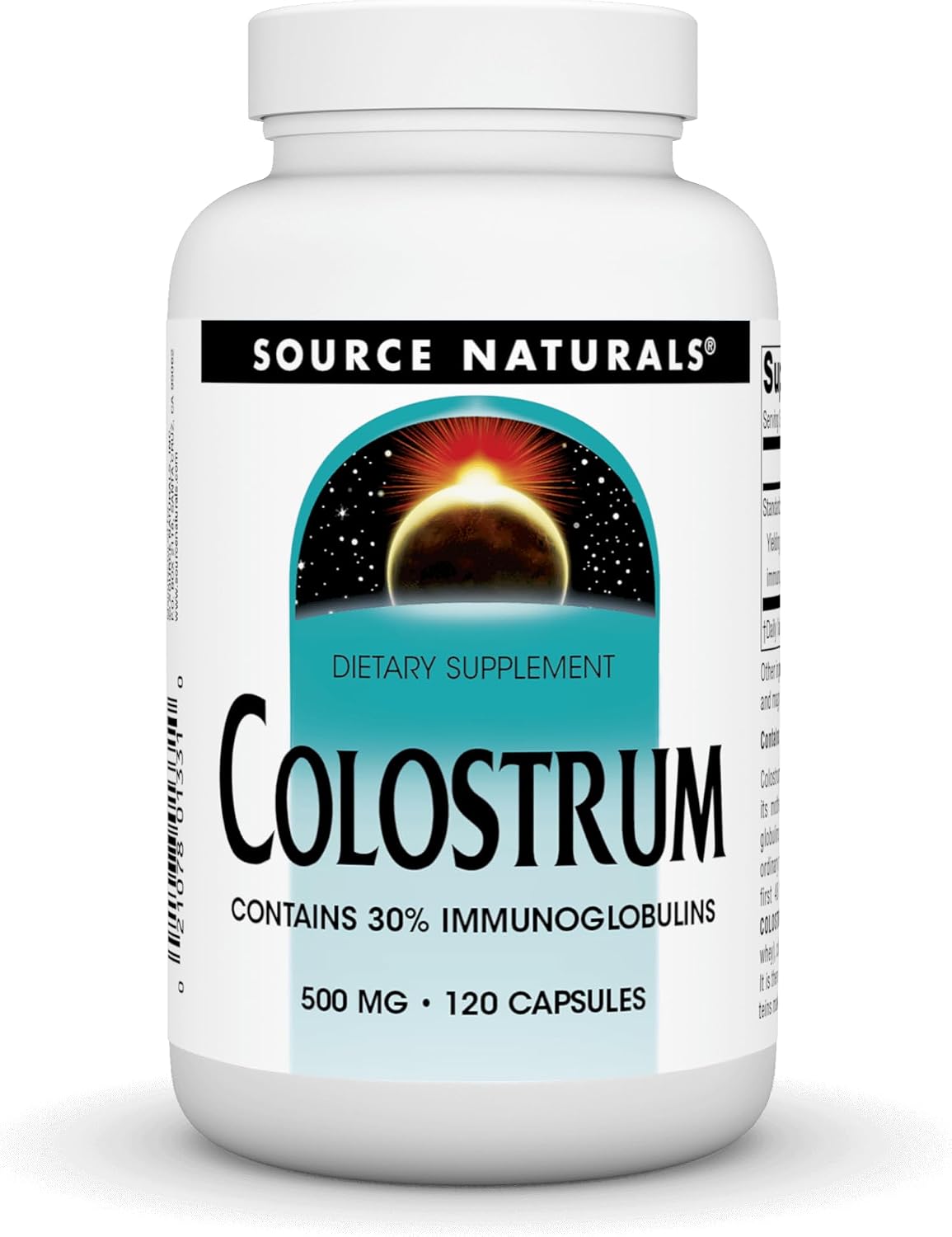 Source Naturals Colostrum Contains 30 Per Cent Immunoglobulins – 120 Capsules - görsel 1