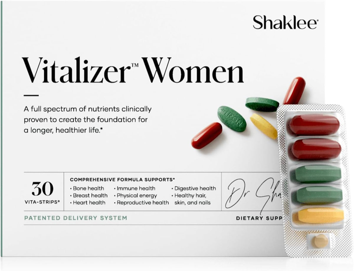 Shaklee Vitalizer Men - Advanced Nutrition Vita-Strips with Vitamins, Minerals, Omega-3s, Probiotics - 30 Strips - görsel 9