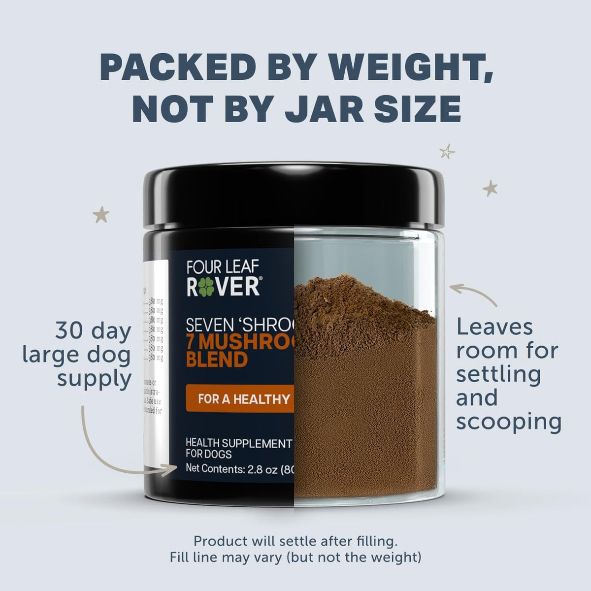 Four Leaf Rover Seven Shrooms Organic Mushroom Supplement for Dogs - görsel 5