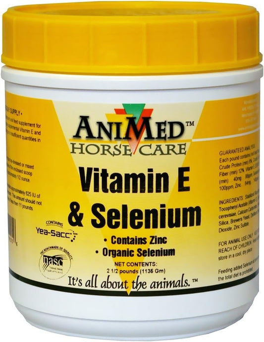 AniMed Vitamin E, Selenium & Zinc Supplement for Pets (2.5 lb / 1.13 kg)
