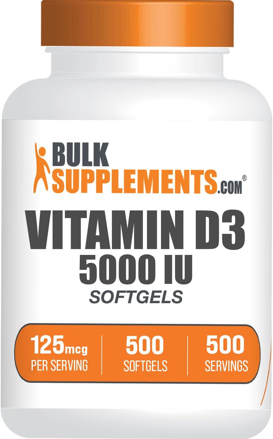 BulkSupplements.com Vitamin D3 5000 IU Softgels - 365 Count - görsel 6