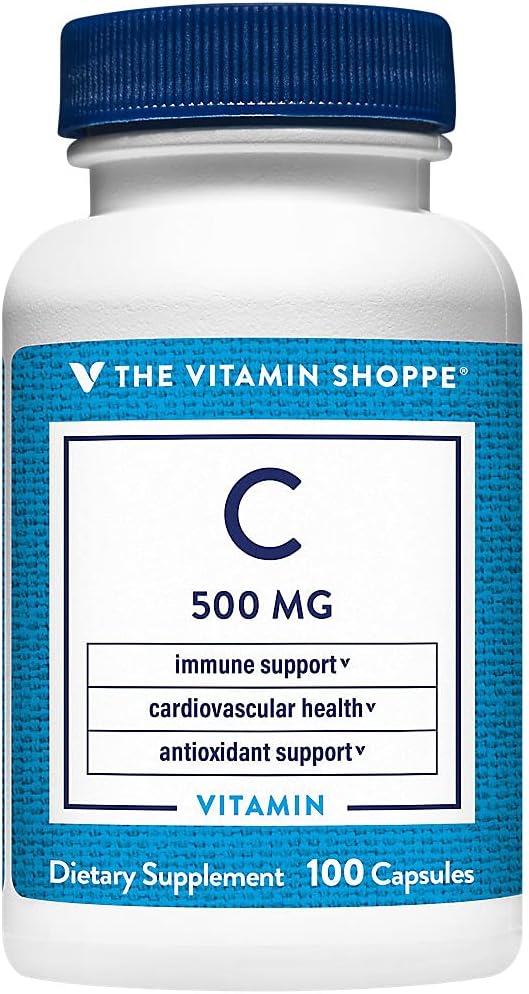 The Vitamin Shoppe Vitamin C 500mg – Immune Support, Antioxidant Protection & Collagen Formation - görsel 1