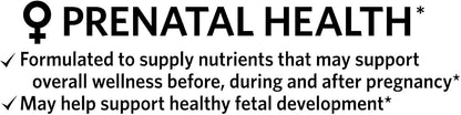 Spring Valley Prenatal Multivitamin | Essential Nutrients for Pregnancy | 100 Tablets