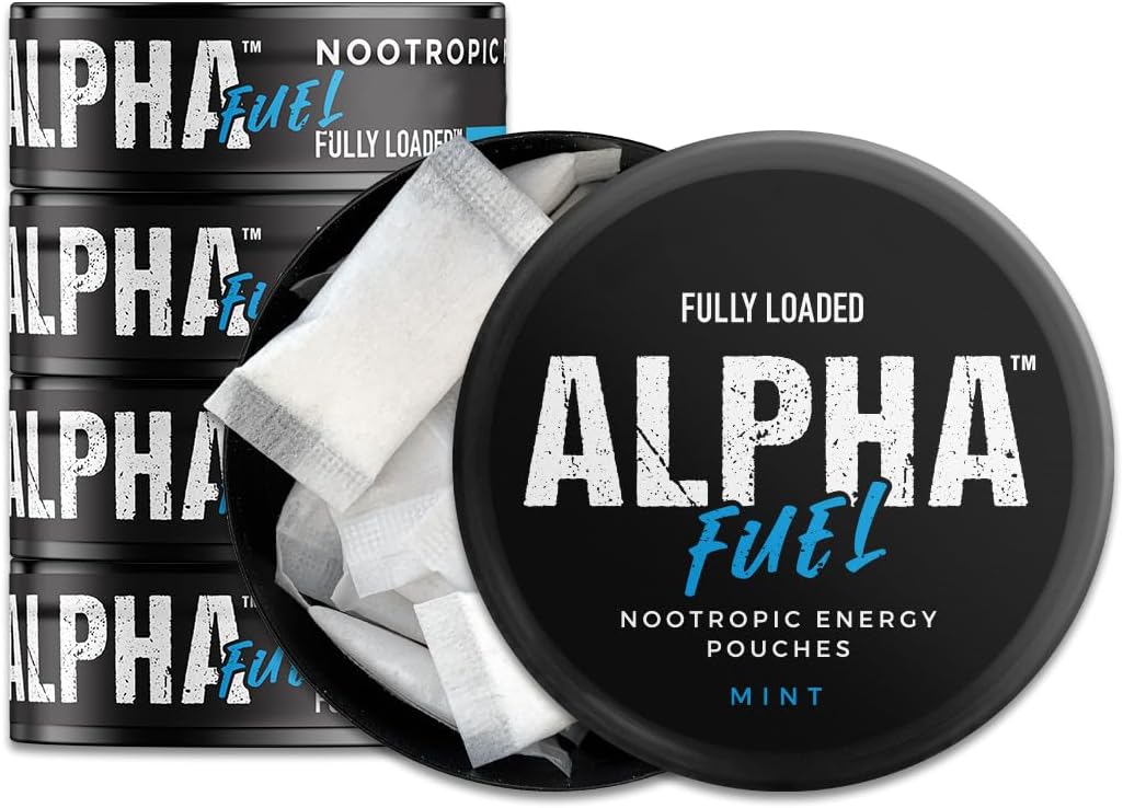 Fully Loaded Alpha Nootropic Pouches (Mango) - 5 Cans, 15 Pouches per Can - görsel 6
