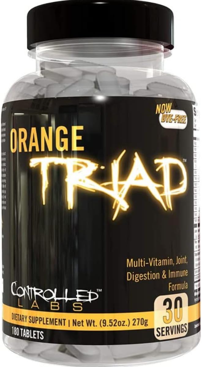 CONTROLLED LABS Orange Triad Multivitamin – Iron-Free, Joint and Immune Support (270 Capsules, 45 Servings) - görsel 5