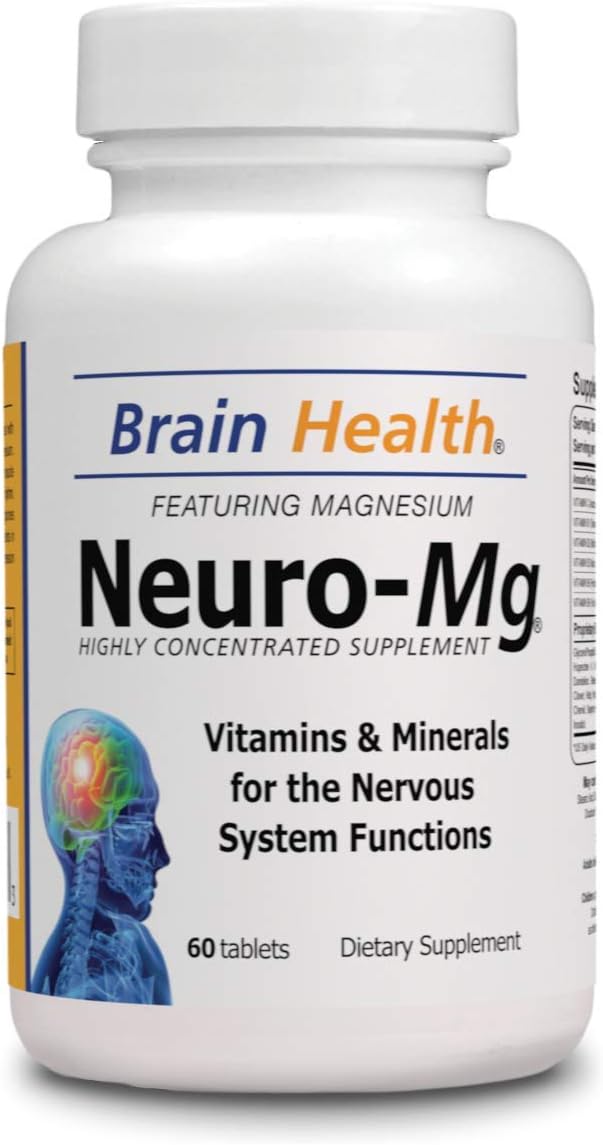 Brain Health Neuro MG 100% Natural Food Supplement - 60 Tablets - görsel 1