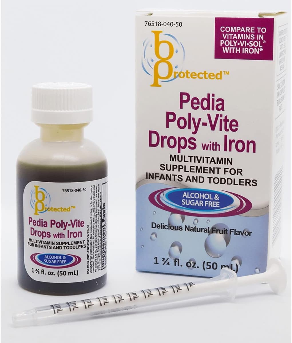 Pedia Poly-Vite Drops with Iron 50 ml Liquid - görsel 1