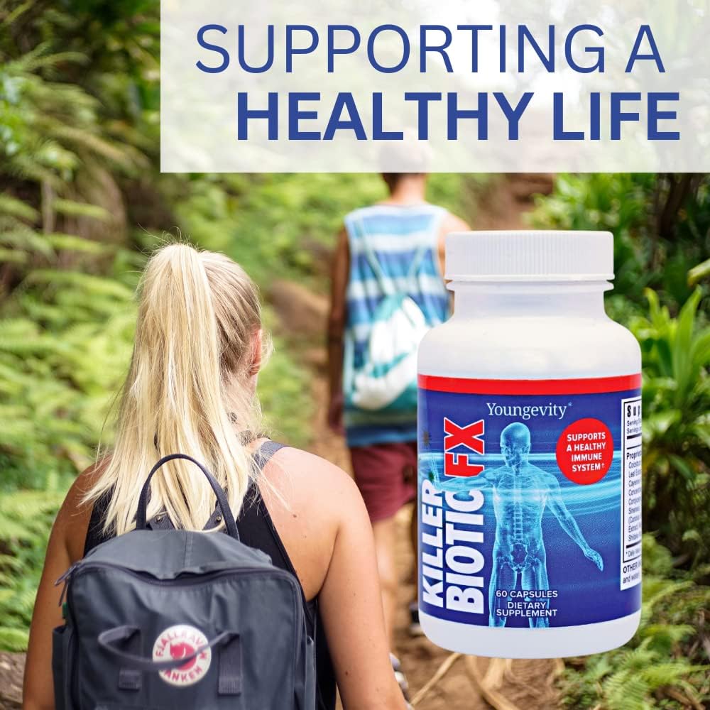 Youngevity Killer Biotic FX - Immune System Support (120 Capsules, 2-Pack) - görsel 5
