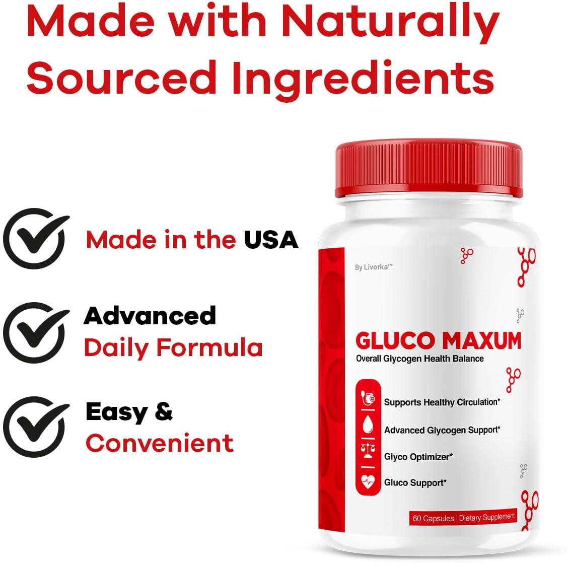 GlucoMaxum Capsules – Premium Formula Supplement (2 Pack, 120 Capsules) - görsel 5