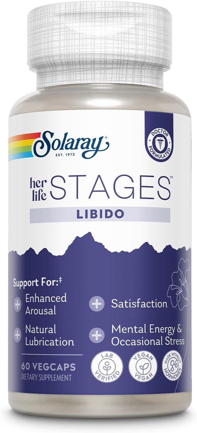 SOLARAY Libido her Life Stages – Natural Lubrication & Desire Support – 60 VegCaps - görsel 1