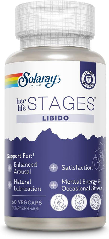 SOLARAY Libido her Life Stages – Natural Lubrication & Desire Support – 60 VegCaps