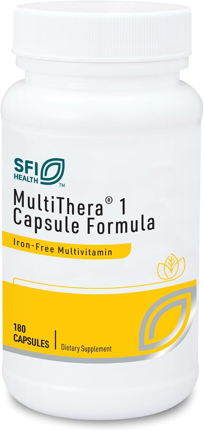 Klaire Labs MultiThera 1 Iron-Free Multivitamin & Multimineral - 180 Capsules - görsel 1