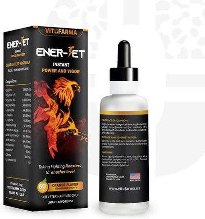 Ener-Jet Energy Booster for Roosters Natural Multivitamin – Liquid 60 ml