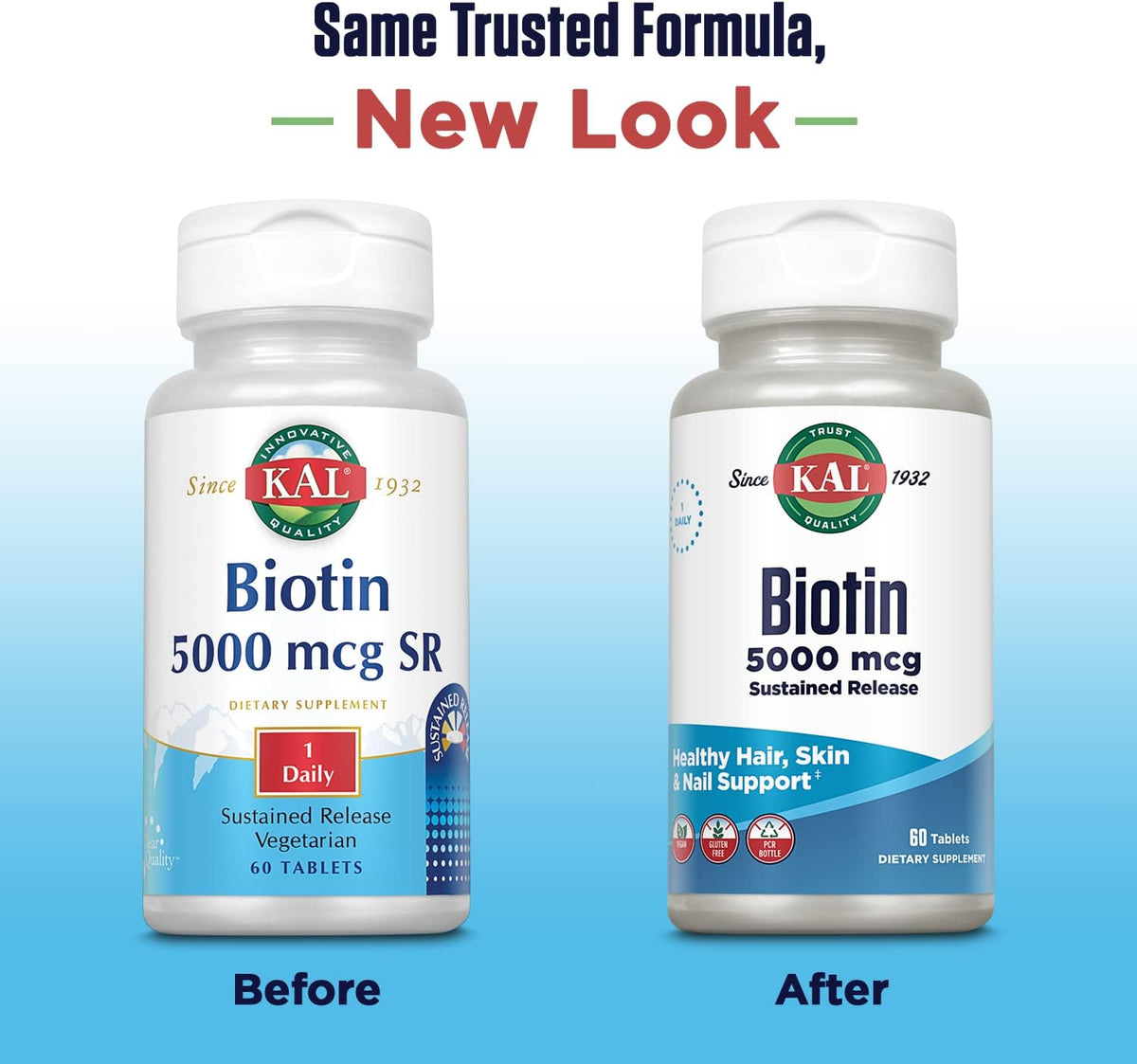 KAL Biotin 5000 TR Tablets, 5000 mcg, 60 Count - görsel 2
