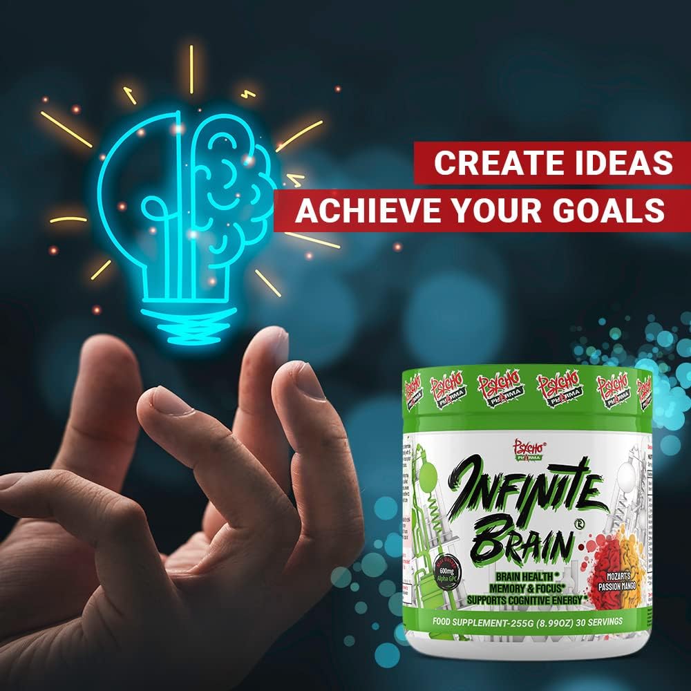 Infinite Brain Nootropic Game Changer - Alpha-GPC Nootropic Supplement (Plato's Lemon Punch, 30 Servings) - görsel 10