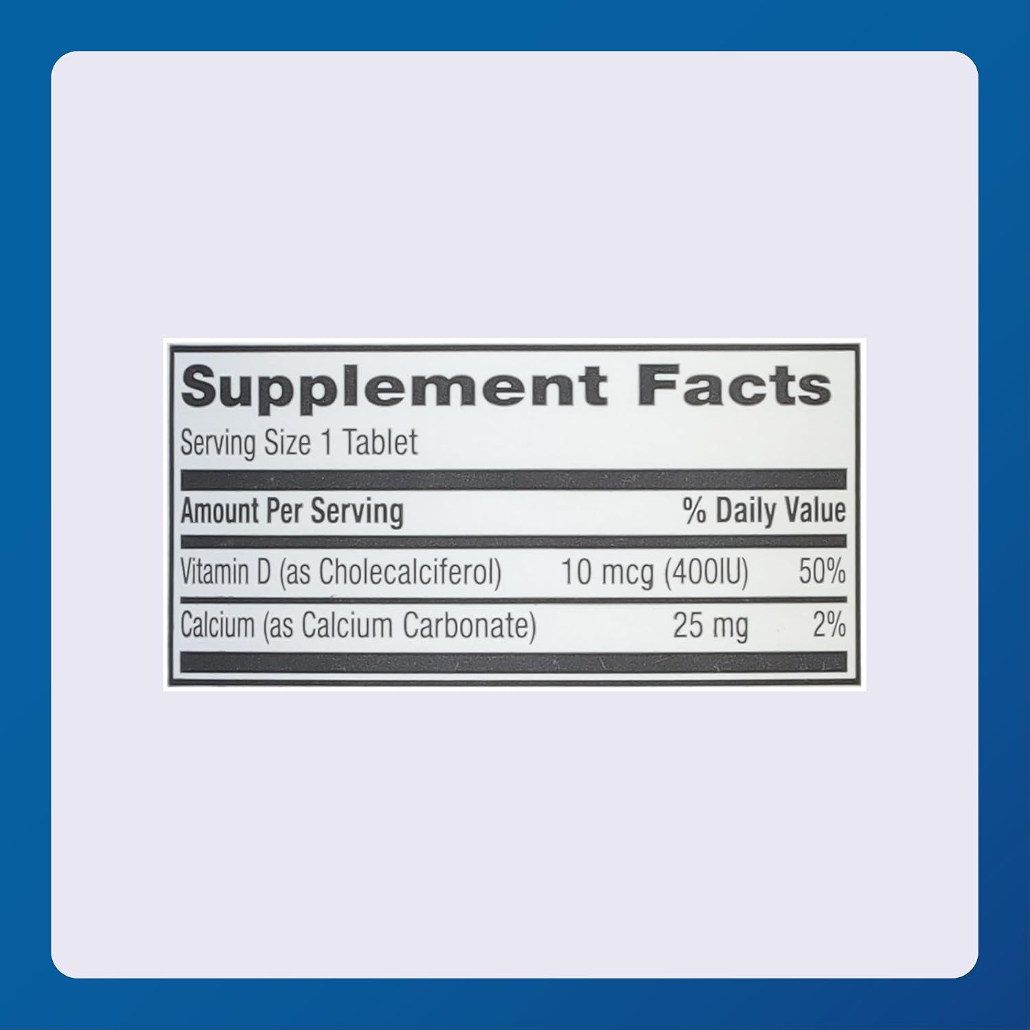 MAJOR Vitamin D3 10mcg (400 IU) with Calcium - 100 Tablets (3 Pack) - görsel 5