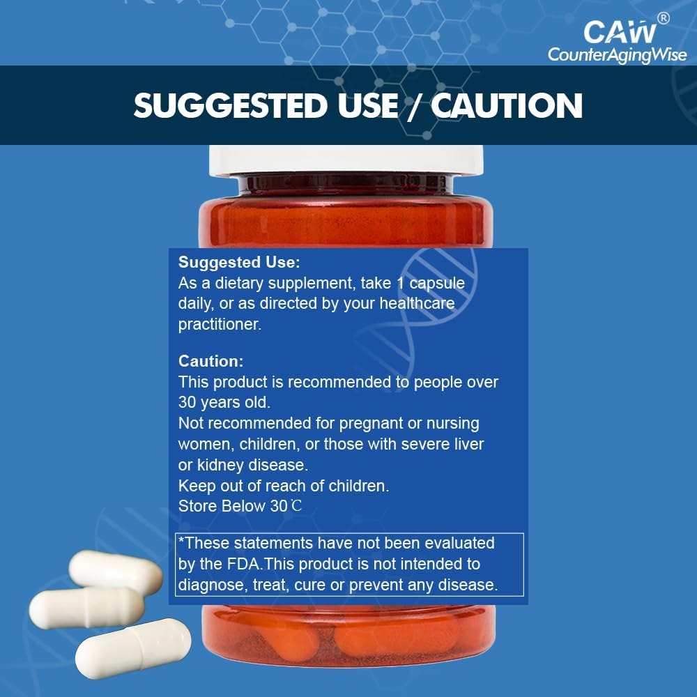 CAW Hypersorption Cycloastragenol 5mg - Cellular Support - 180 Enteric-Coated Capsules (6 Bottles) - görsel 5