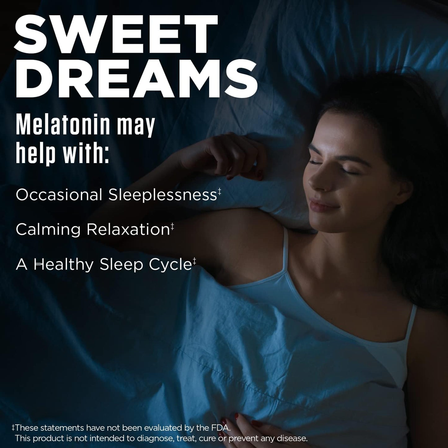 KAL Melatonin 3mg Fast Dissolve Sleep Aid with Vitamin B6 - görsel 3