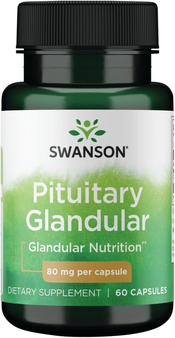 Swanson Raw Pituitary Glandular 80 mg, 60 Capsules - görsel 1