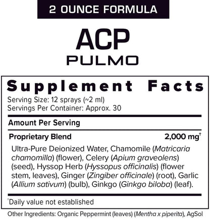 Results RNA ACP Pulmo Care – Liquid Food Supplement for Respiratory Wellness, 2 fl oz (60 ml, 30 Servings)