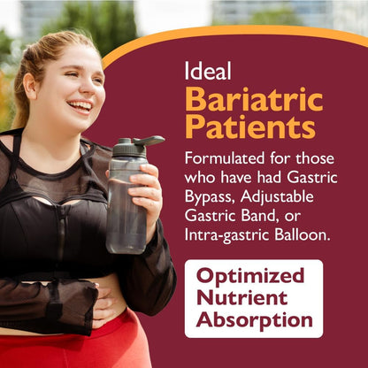 Celebrate Vitamins Bariatric Multivitamin Chewable, Iron-Free – Post Gastric Bypass & Sleeve Gastrectomy Supplement – Grape (60 Tablets)