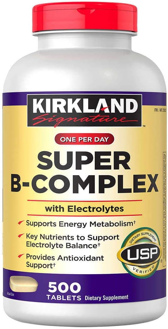Kirkland Signature Super B-Complex with Electrolytes, 500 Tablets (4 Pack) - görsel 1