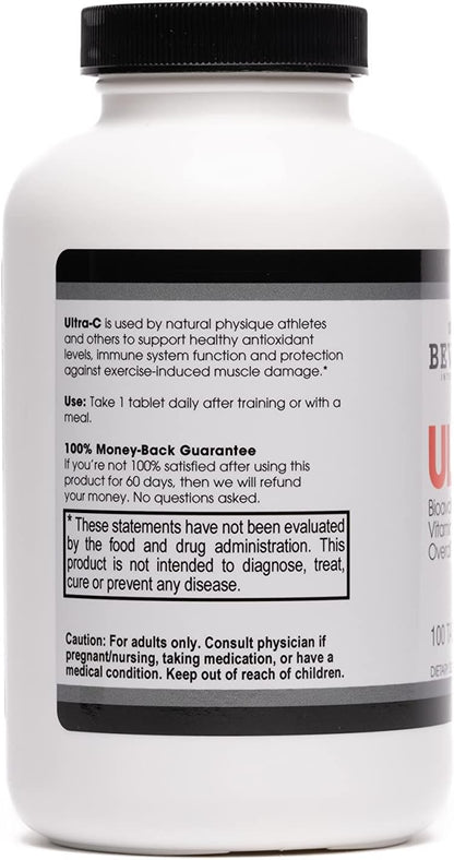 Beverly International Ultra-C, 100 Sustained-Release Vitamin C Tablets - 2000 mg