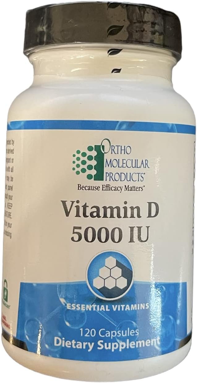 Ortho Molecular Vitamin D3 5000 IU - 120 Capsules - görsel 1