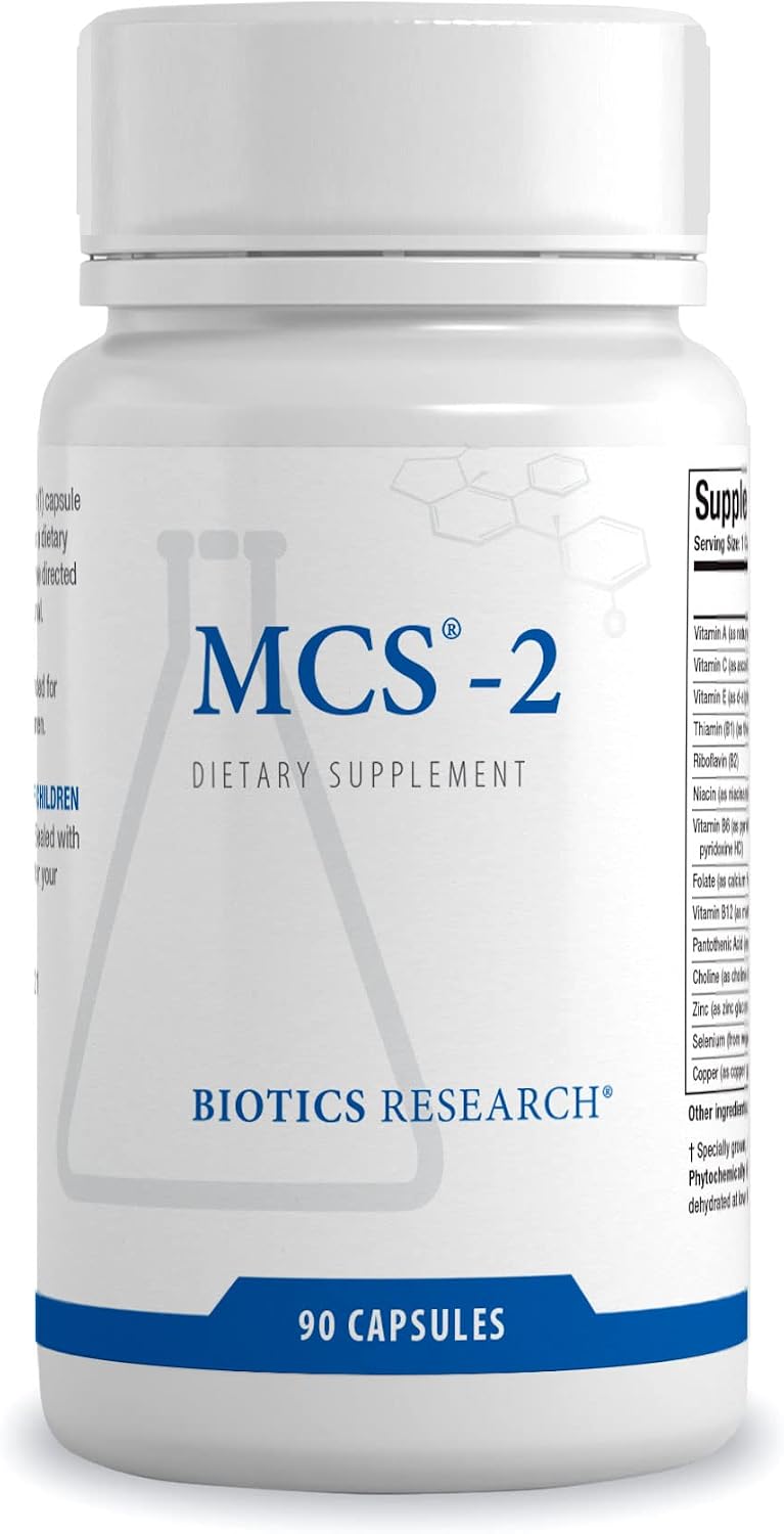 BIOTICS RESEARCH MCS-2 Metabolic Clearing Support - Liver Health, Potent Antioxidant Formula with Milk Thistle, Red Clover, 90 Capsules - görsel 1