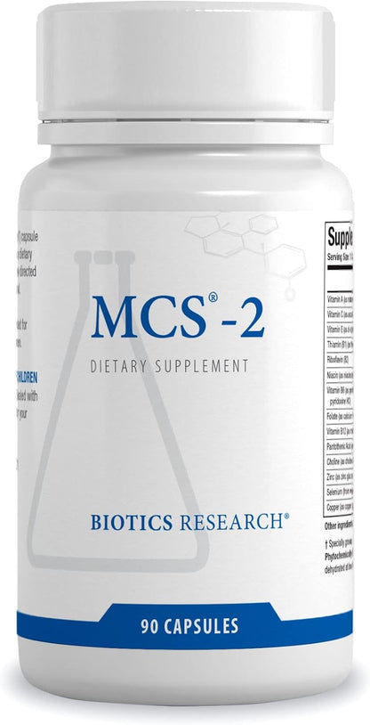 BIOTICS RESEARCH MCS-2 Metabolic Clearing Support - Liver Health, Potent Antioxidant Formula with Milk Thistle, Red Clover, 90 Capsules