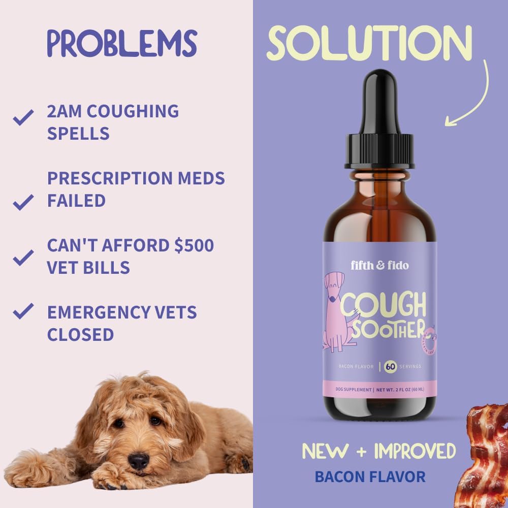 Dog Coughing Remedy - Kennel Cough - Dog Allergy Relief with Natural Formula - Liquid Drops for Fast Throat Soothing - Sneezing Relief for Dogs - Made in USA - görsel 3